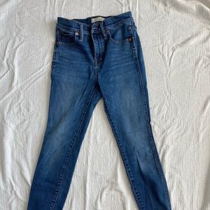 Madewell high rise skinny jeans